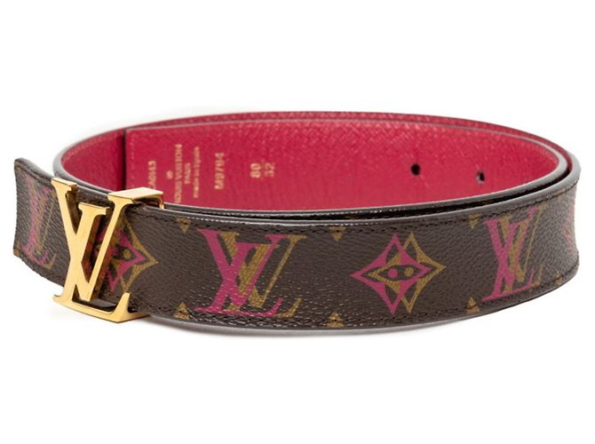 Louis Vuitton Monogram Ceinture LV Initial Belt Marrom Rosa - vista 2