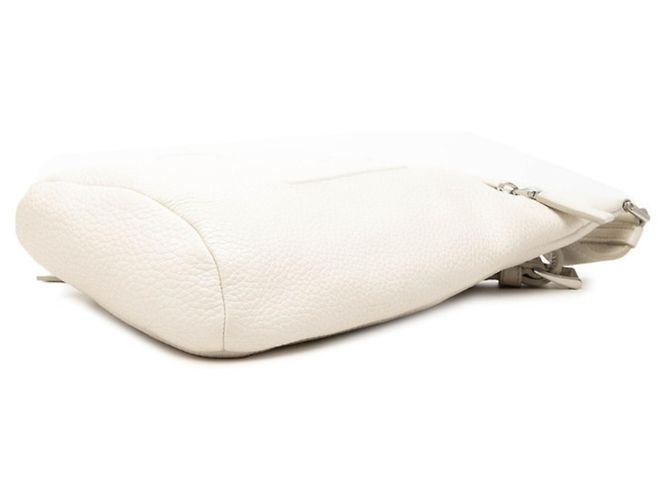 Borsa a tracolla Prada Triangle Logo Bianco - vista 3