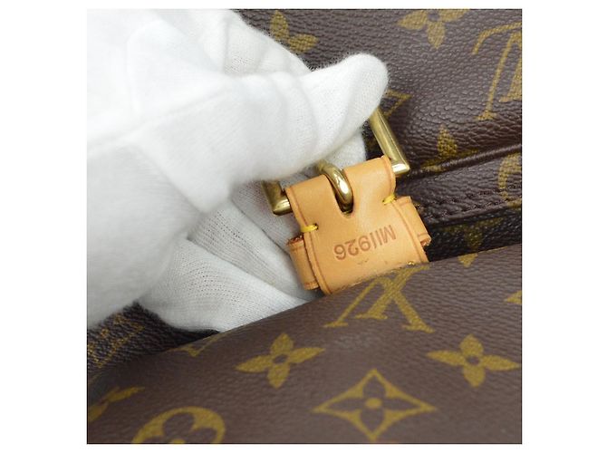 Louis Vuitton Vintage Montsouris Monogram Canvas GM Marron - vue 5