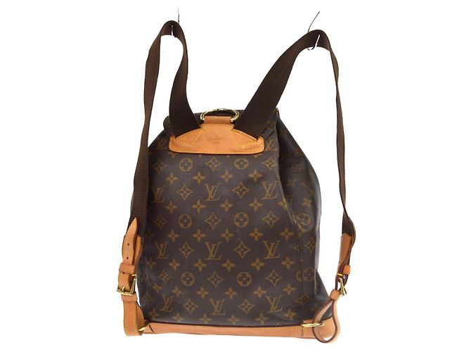Louis Vuitton Vintage Montsouris Monogram Canvas GM Marron - vue 2