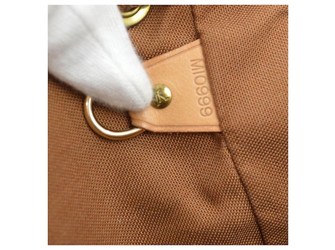 Louis Vuitton Vintage Montsouris Monogram Canvas GM Marron - vue 5