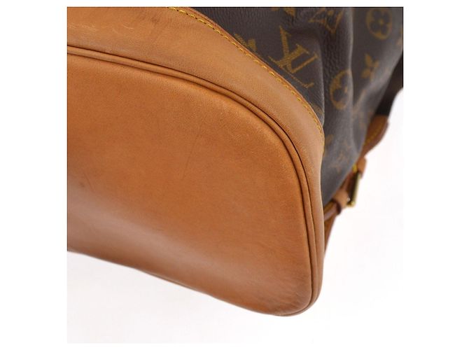 Louis Vuitton Vintage Montsouris Monogram Canvas GM Marron - vue 7