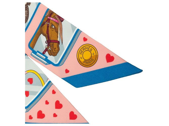 Hermès Pañuelo Twilly Story Hermes Rosa Multicolor - vista 2