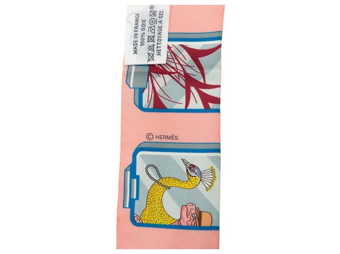 Hermès Pañuelo Twilly Story Hermes Rosa Multicolor - vista 4