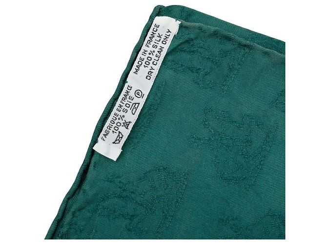 Hermès Foulard Hermes Carre 90 L'INSTRUCTION DU ROY Multicolore Verde - vista 8