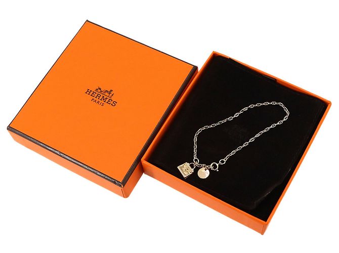 Hermès Hermes Kelly Charm Chaine d'Ancre Bracelet Plata Dorado - vista 2