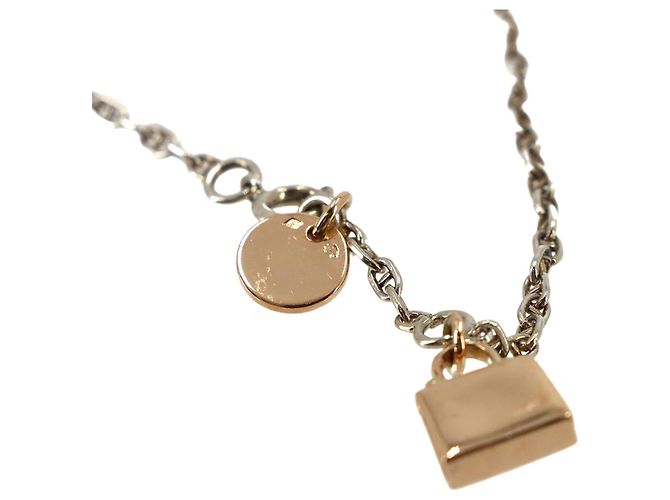 Hermès Hermes Kelly Charm Chaine d'Ancre Bracelet Plata Dorado - vista 4