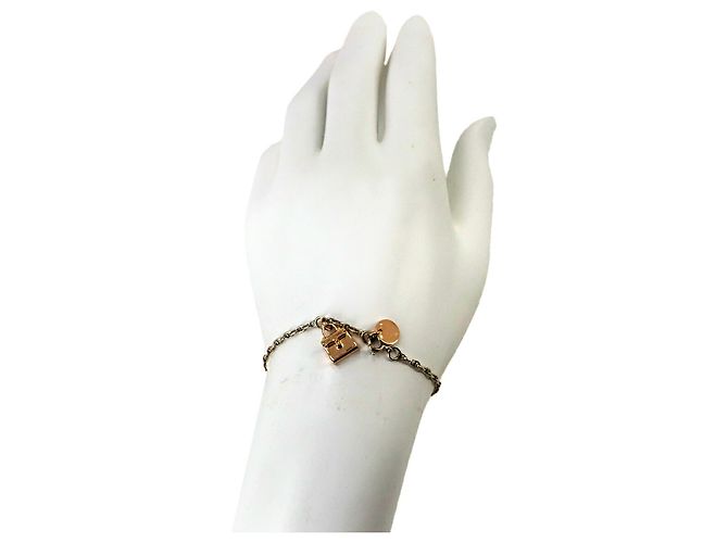 Hermès Hermes Kelly Charm Chaine d'Ancre Bracelet Plata Dorado - vista 6