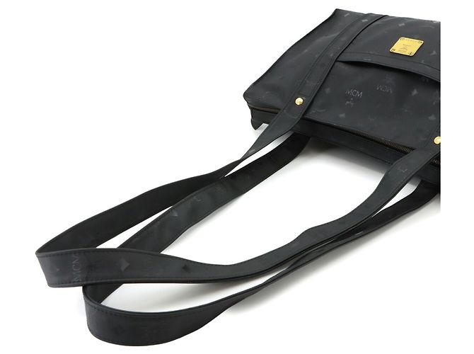 MCM Visetos Logogram Tote Handtasche Schwarz - Ansicht 5