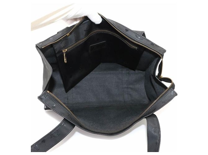 MCM Visetos Logogram Tote Handtasche Schwarz - Ansicht 6