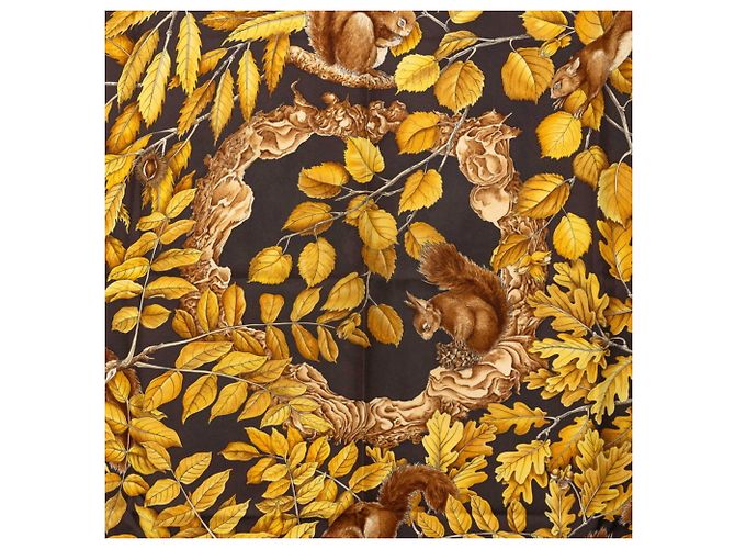 Hermès Hermes Carre 90 CASSE-NOISETTE Lenço Nutcracker Marrom - vista 2