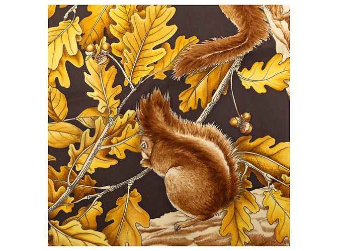 Hermès Hermes Carre 90 CASSE-NOISETTE Lenço Nutcracker Marrom - vista 3