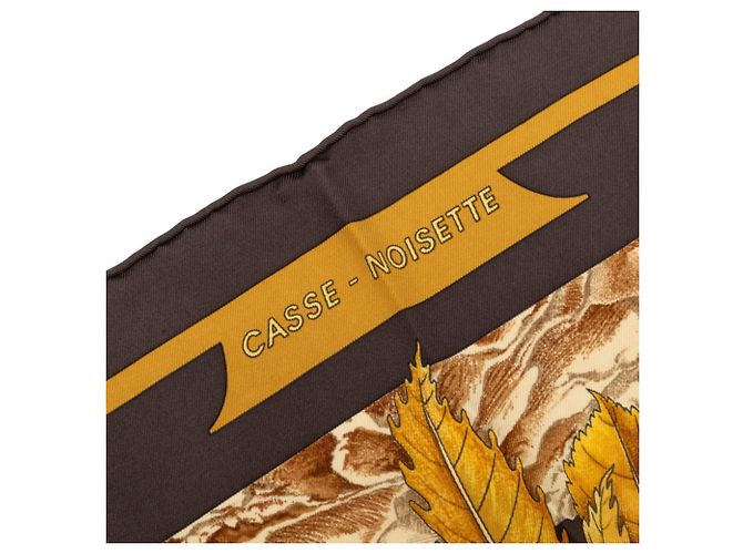 Hermès Hermes Carre 90 CASSE-NOISETTE Lenço Nutcracker Marrom - vista 5