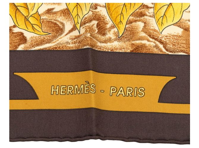Hermès Hermes Carre 90 CASSE-NOISETTE Lenço Nutcracker Marrom - vista 6