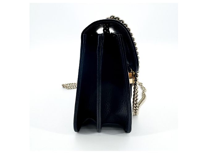 Gucci Interlocking Leather Small Black - view 4