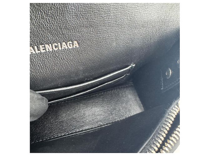 Balenciaga Hourglass Chain Leather Negro - vista 5
