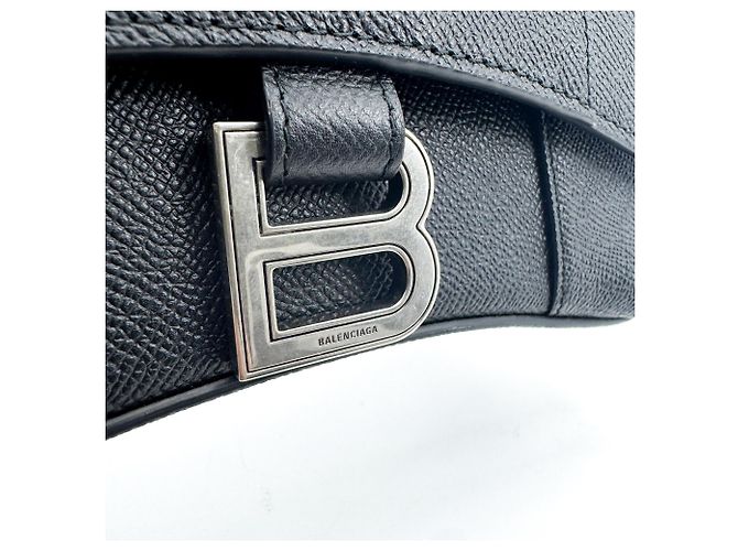 Balenciaga Hourglass Chain Leather Negro - vista 7