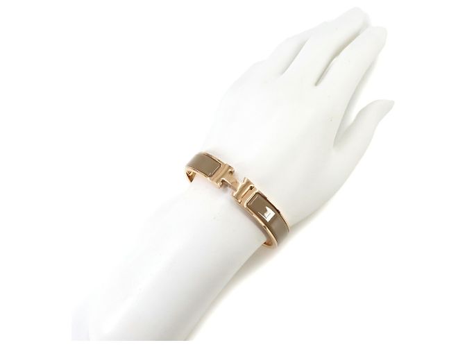 Hermès Hermes Clic H GM Bangle Brown Golden - view 6
