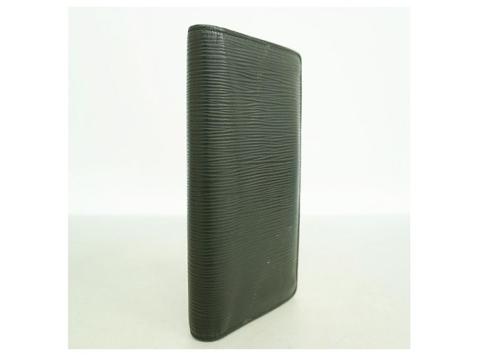 Louis Vuitton Portefeuille Brazza Long Wallet in pelle Epi Nero - vista 2