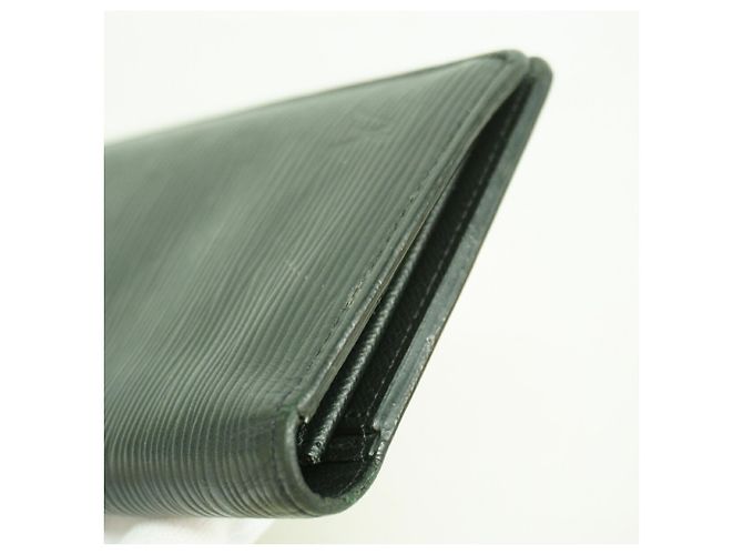 Louis Vuitton Portefeuille Brazza Long Wallet in pelle Epi Nero - vista 6