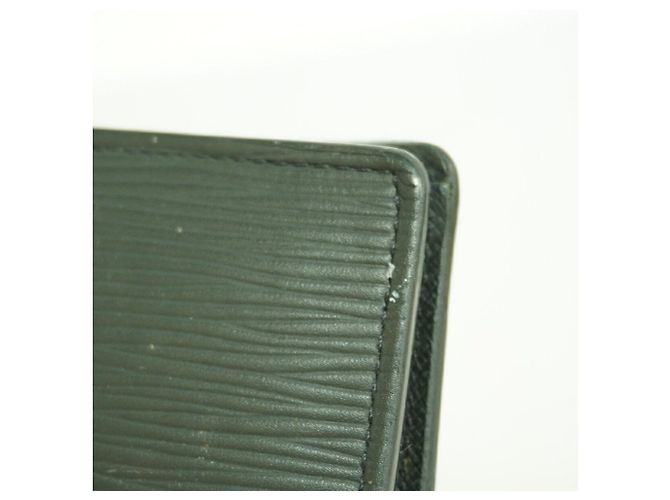 Louis Vuitton Portefeuille Brazza Long Wallet in pelle Epi Nero - vista 7