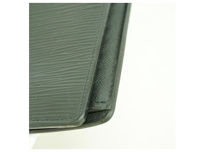 Louis Vuitton Portefeuille Brazza Long Wallet in pelle Epi Nero - vista 8