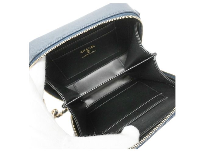 Bolso Vanity Chanel Navy Azul marino - vista 4