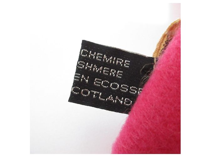 Hermès Estola de cachemira HERMES en rosa - vista 5