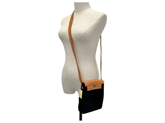Hermès Herbag TPM Beige Canvas Schultertasche - Ansicht 10