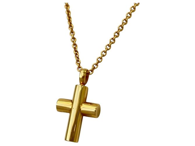 Bulgari Collana Bvlgari 750 Latin Cross - vista 3