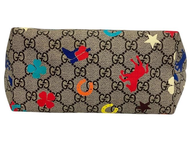 Borsa Tote GUCCI per bambini GG Supreme Star Horse Clover Multicolore - vista 5