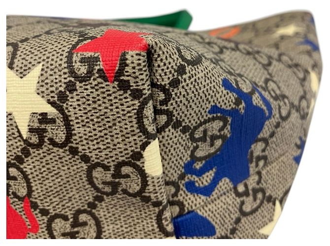 Borsa Tote GUCCI per bambini GG Supreme Star Horse Clover Multicolore - vista 7