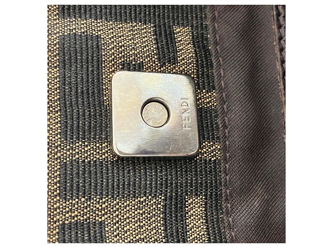 Sac à main Fendi Zucca Canvas Marron - vue 11