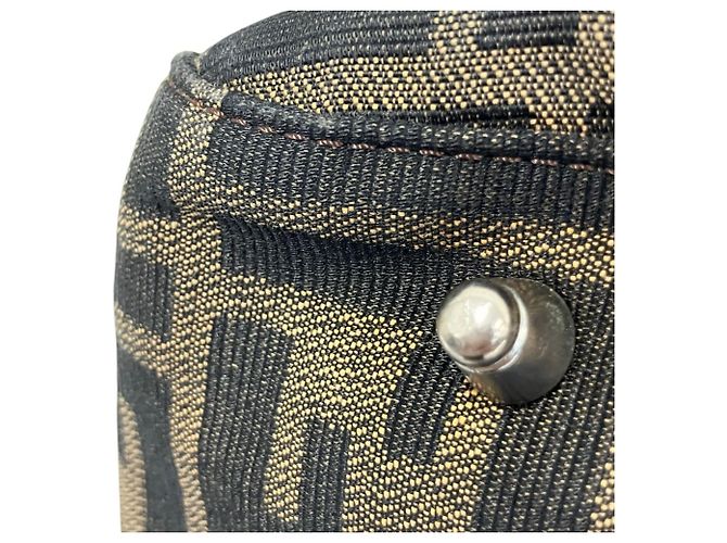Sac à main Fendi Zucca Canvas Marron - vue 14