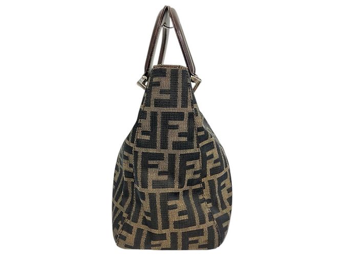 Sac à main Fendi Zucca Canvas Marron - vue 2
