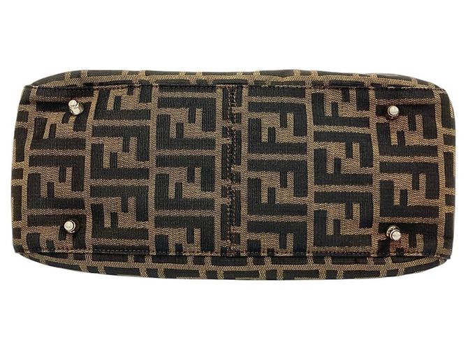Sac à main Fendi Zucca Canvas Marron - vue 5