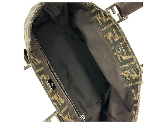 Sac à main Fendi Zucca Canvas Marron - vue 6