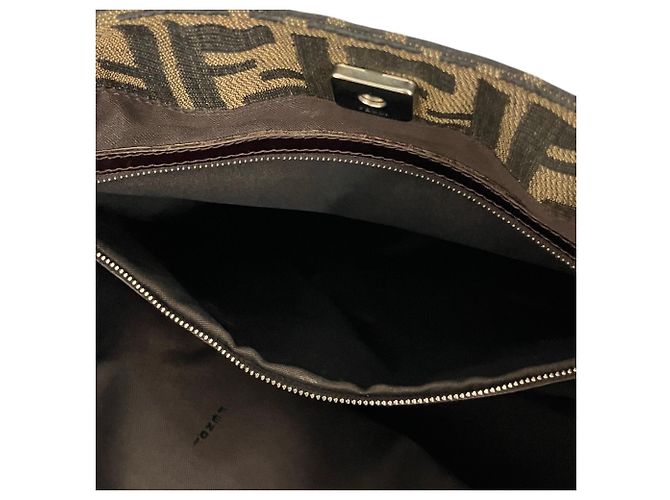 Sac à main Fendi Zucca Canvas Marron - vue 7