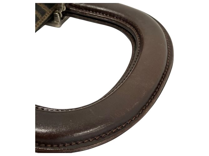 Sac à main Fendi Zucca Canvas Marron - vue 8