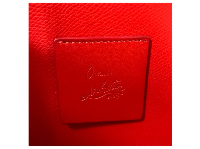 Christian Louboutin Sky Pouch Pochette e Borsa a Tracolla 2 in 1 Nero Rosso - vista 11