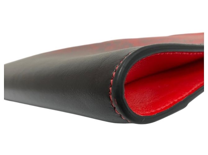 Christian Louboutin Sky Pouch Pochette e Borsa a Tracolla 2 in 1 Nero Rosso - vista 6