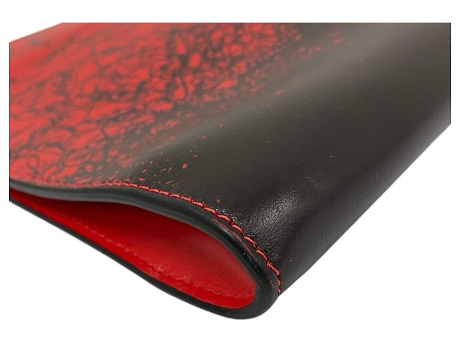 Christian Louboutin Sky Pouch Pochette e Borsa a Tracolla 2 in 1 Nero Rosso - vista 7
