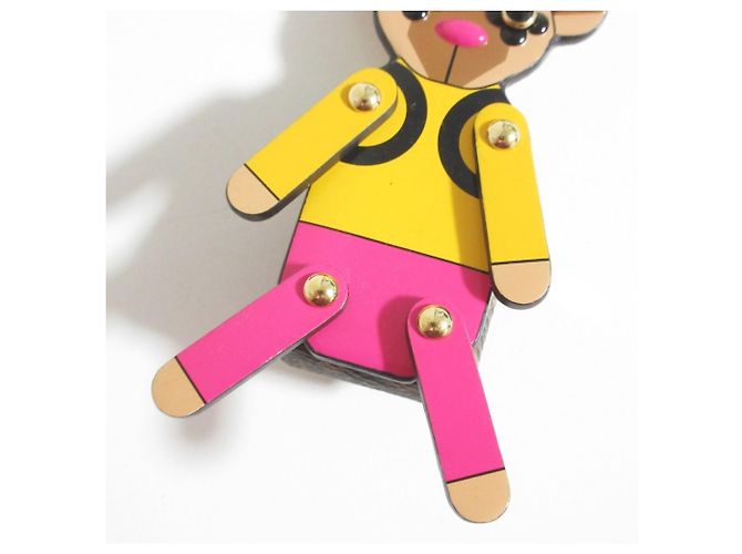 Louis Vuitton Portefeuille Christmas Teddy Bear Keyring Mehrfarben - Ansicht 4