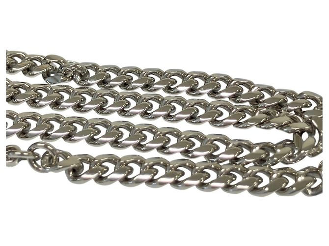 Colar de corrente Chanel Coco Mark Heart Prata - vista 5