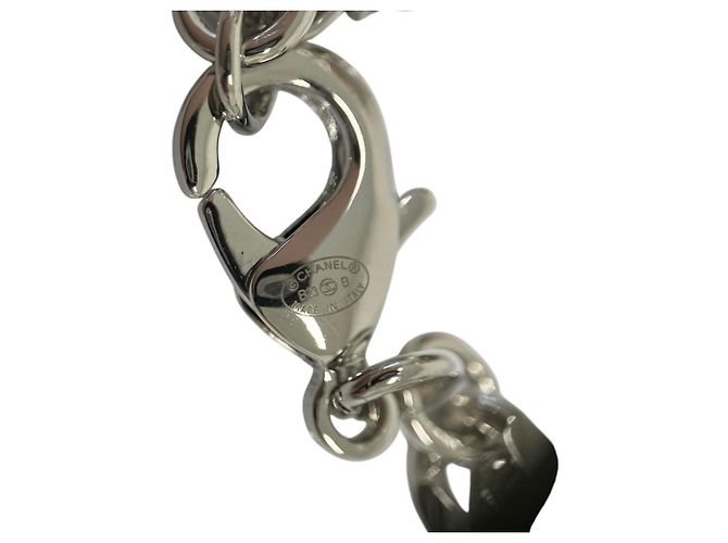 Colar de corrente Chanel Coco Mark Heart Prata - vista 6