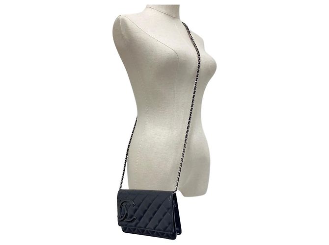 Portafoglio a catena Chanel Cambon Line Nero - vista 14
