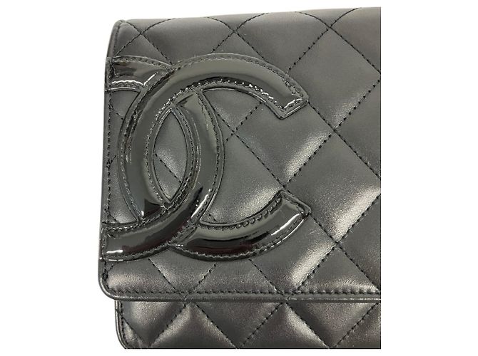 Portafoglio a catena Chanel Cambon Line Nero - vista 6