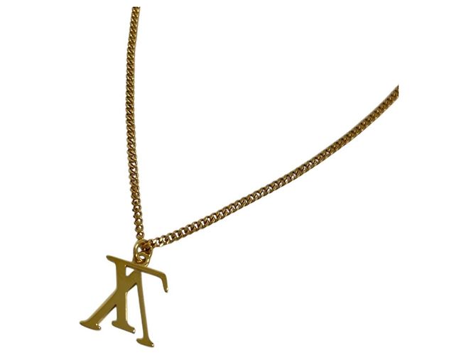 Louis Vuitton Collier LV Upside Down Necklace Dorado - vista 2