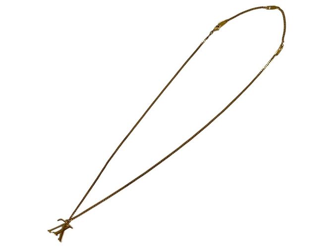 Louis Vuitton Collier LV Upside Down Necklace Dorado - vista 4