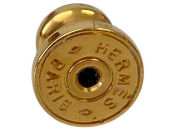 Hermès Hermes Discoforble Medor Stud Drop Earrings Golden - view 5